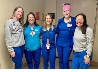 nurses smiling
