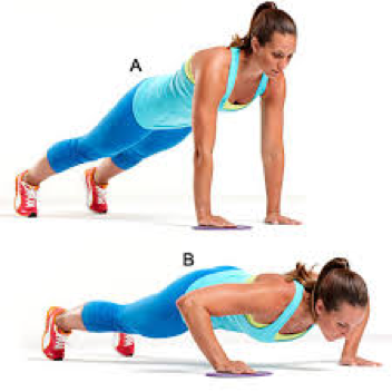 woman doing pushups