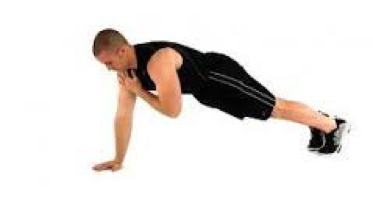 man doing plank